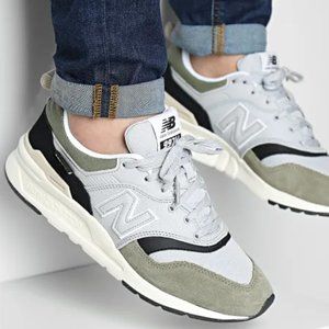 (USED/GOOD CONDITION) New Balance 997H Retro Sneakers (Grey/Green); Sz. 8.5 Mens